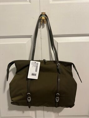 Margesherwood Overpacker nylon shoulder bag: Khaki